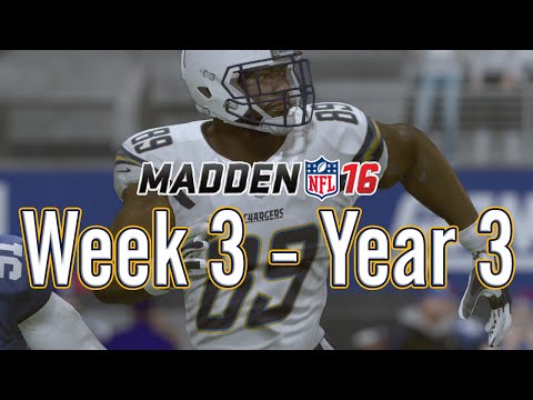 Madden 16 Chargers Connected Franchise Year 3 - Week 3 @ Giants - EP24
