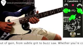 Video thumbnail for Cusack Music Screamer Fuzz Bass by Prymaxe
