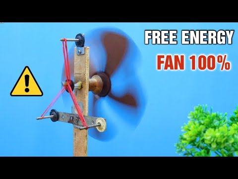 Self Running Free Energy Fan Device 100 How to make free energy fan at home