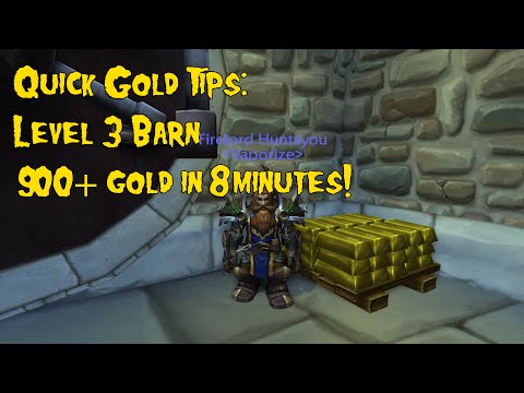 World of Warcraft Gold Tip: 900-1300 gold in 8 minutes! Up to 10k/hr! (WoD 6.2.3)