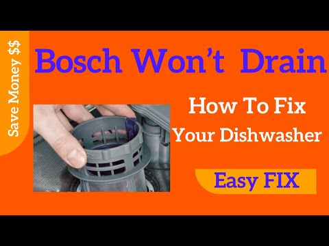 ✨ How to Fix A Bosch Dishwasher that Won’t Drain - Easy FIX ✨E-24 & E-25