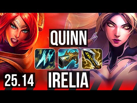 QUINN vs IRELIA (TOP) | EUW Master | 25.14