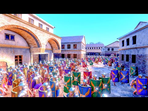 Genghis Khan invades the city of Rome and Julius Caeser - Ultimate Epic Battle Simulator