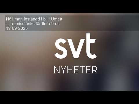 Höll man instängd i bil i Umeå – tre misstänks för flera brott