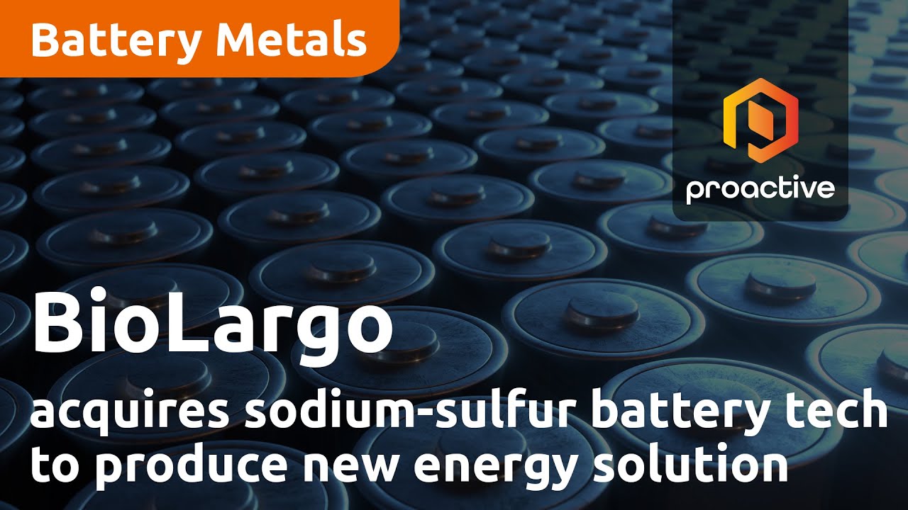 BioLargo acquires sodium-sulfur battery technology to produce new energy solution