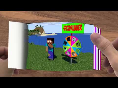 FLIPBOOK   Monster School  SPEEDRUNNER VS 7 MONSTER PART 2   Minecraft Animation007