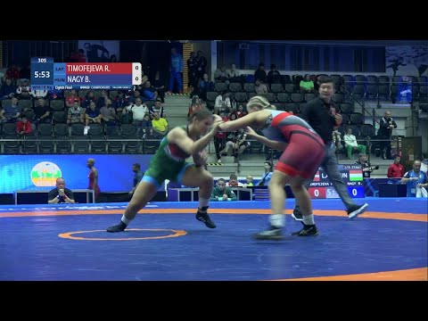 1/8 WW - 76 kg: R. TIMOFEJEVA (LAT) v. B. NAGY (HUN)