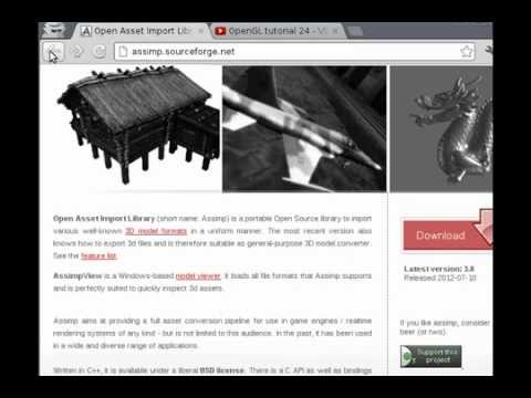 OpenGL GLSL tutorial 6 - Assimp 3D model loader (part 1: static models)
