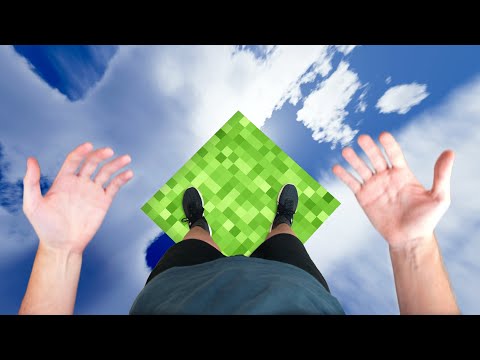 One Block SkyBlock in VR Minecraft is Too Scary...