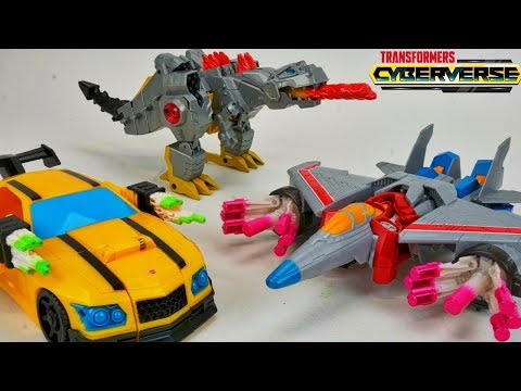 Transformers Cyberverse Ultra Class Wave 1 Action Attackers Grimlock Bee Starscream