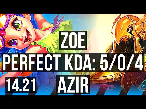 ZOE vs AZIR (MID) | 5/0/4 | KR Master | 14.21