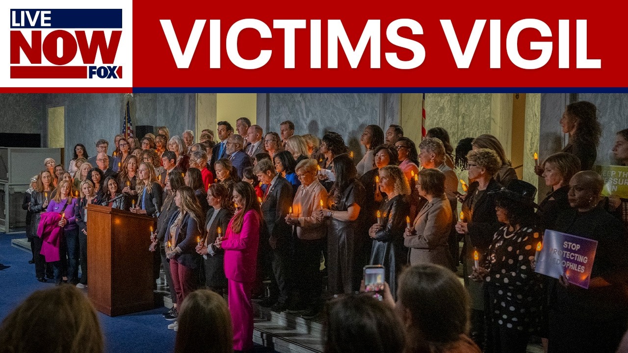Vigil for Epstein victims held in Washington DC