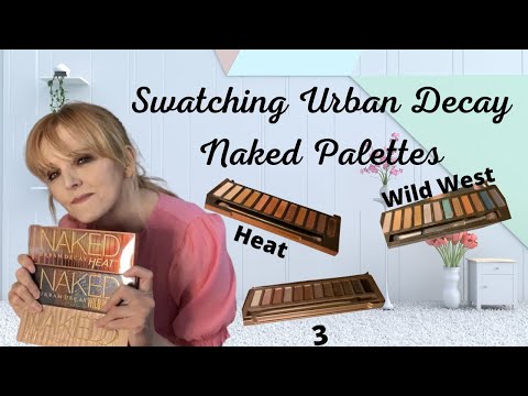 Swatching My 3 Urban Decay Naked Palettes || Naked 3, Wild West & Heat || July Day 3