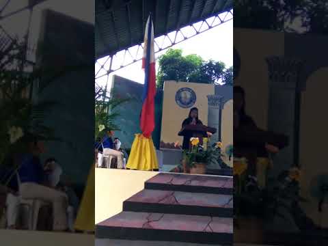Abigail Maza Speech for Antonio A. Maceda Integrated School Recognition Day