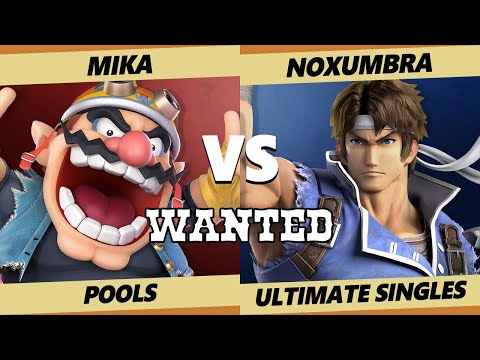 Wanted S4 C2 Pools - Mika (Wario) Vs. Noxumbra (Richter) SSBU Ultimate Tournament