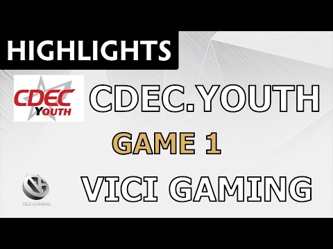 CDEC.Youth vs Vici Gaming [Game 1] Dota 2 Professional League - Dota Highlights
