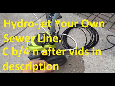 Roots in sewer?  Water jetting AKA Hydro-jet a sewer line isn't very hard.  #jettingsewerline