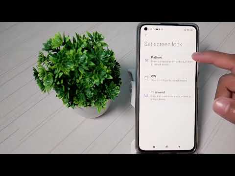how to set screen lock, in redmi xiaomi 11 lite mobile
