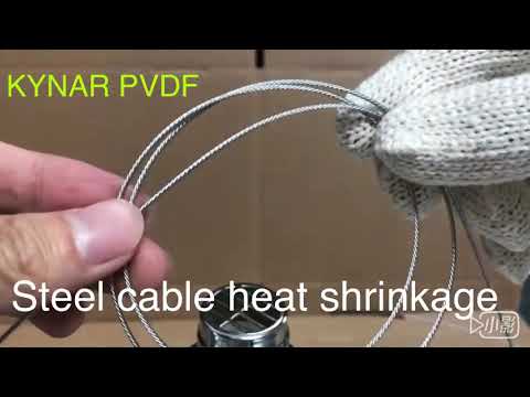 Steel cable heat shrinkage