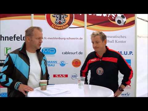 Trainerstimme zum Spiel / FC Mecklenburg Schwerin - VFC Anklam