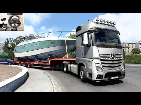 Luxury Yacht Haulage Across The Stunning Island Of Corsica - Euro Truck Simulator 2 - Logitech G29