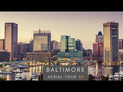 Baltimore  -4K AERIAL TOUR SKYLINE TOUR