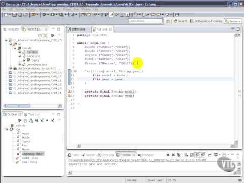 Vtc Player Advanced Java Programming Java Se 7 Typesafe Enums