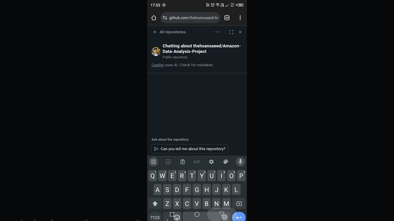 GitHub Copilot in Mobile Web