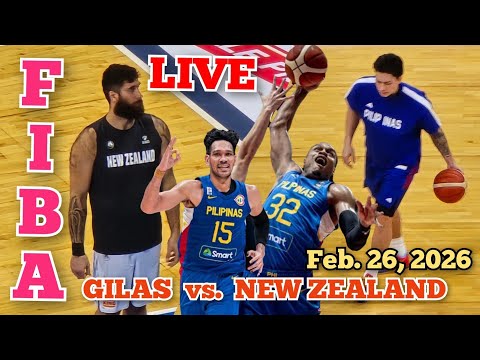 LIVE FIBA FEB 26, NEW ZEALAND VS PHILIPPINES GINALINGAN NG GILAS FOR TODAYS GAME 1st Quarter LABAN