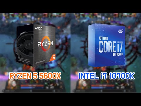 RYZEN 5 5600X vs INTEL i7 10700K with RTX3080  (5 Games / FHD / 1080p)