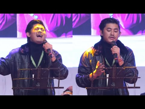 Sunep A Jamir performing at AKM 2023, Akhoya