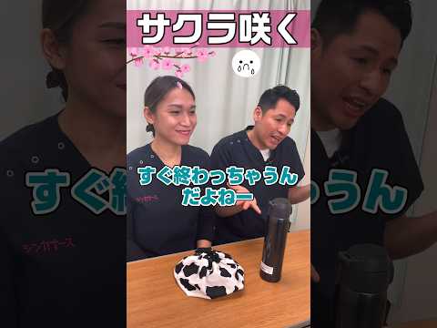 桜サクラ🌸開花満開に感激する外国人看護助手 #shorts