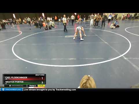 97 Lbs Cons. Round 5 - Weston Porter, IA Vs Cael Floerchinger, MT B44f