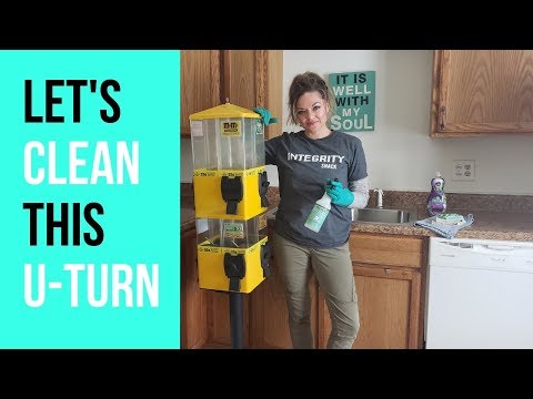 How to clean a u turn vending machine