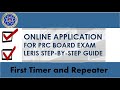 How to apply for Board Examination in the PRC for First Timer and Repeaters