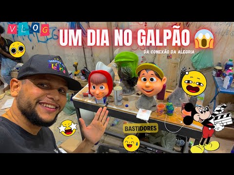 VLOG - UM DIA TRABALHANDO NO GALPÃO DA CONEXÃO DA ALEGRIA 😱 (bastidores e produção) 🌟‼️