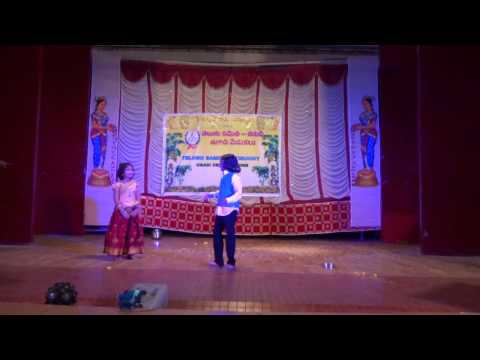 Veeksha Hasini Sathvik Thaman Skit Ugadi 2015 Telugu Samithi Trichy