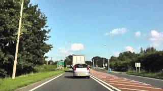 preview picture of video 'Driving Along The A41 From  Broxton, Chester To Ternhill, Shropshire, England 26th August 2013'