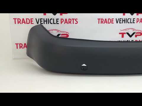 Fits VW Caddy 2004-2010 Rear Bumper Light Grey Textured No Sensor Holes video