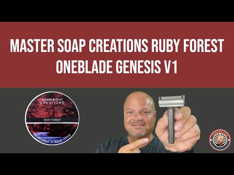 Master Soap Creations Ruby Forest | Oneblade Genesis V1 | PAA Amber Aerolite