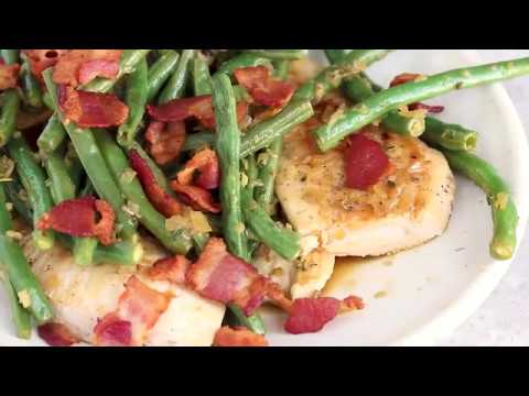 One Skillet Chicken with Bacon and Green Beans