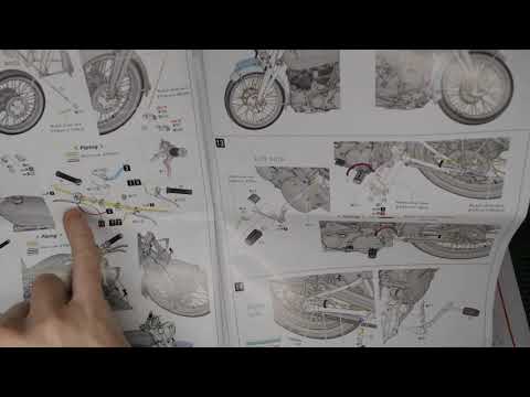 Model Factory Hiro "Vincent Black Shadow" Build Part 1 (Unboxing full version)