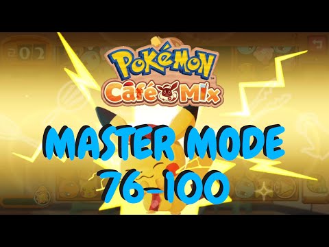 Pokemon Cafe Mix - MASTER MODE 76-100 (no items)