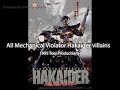All Mechanical VIolator Hakaider Villains