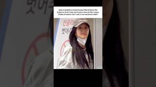 jisoo on her way to attend Cannes Film festival #jisoo #cannes #blackpink #kpopshorts #fypviralシ
