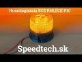 LED maják 12V / 24V - oranžový / 24x LED / ECE R65 R10 / pevná montáž (ø118 x 134mm) - Video Youtube