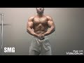 Muscle chest bouncing and flexing