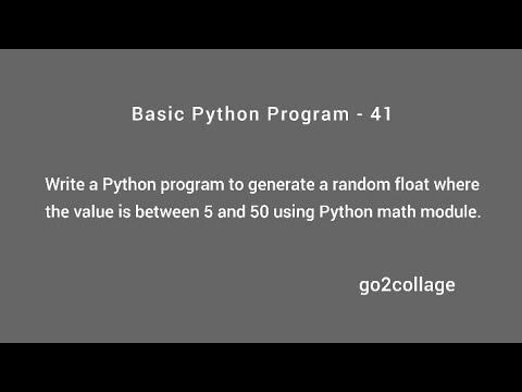 Ep 41 Language Python Basic Program I Go2collage