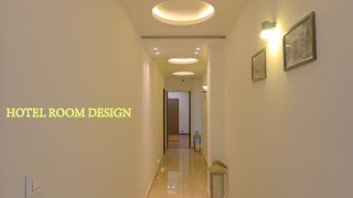 Hotel Room Design | Interior | Walkthrough | Bathroom | Balcony | View | Dressing Table | Tv pannel