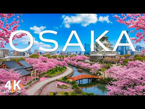 Spring in Japan [ Osaka ] 4K 🌷 Discover Cherry Blossoms, Historic Castle Views & Peaceful Urban Calm
